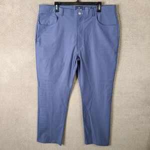 Stafford Pants Mens 30x30 Blue Classic Fit‎ Chino 5 Pocket Straight Cotton Blend